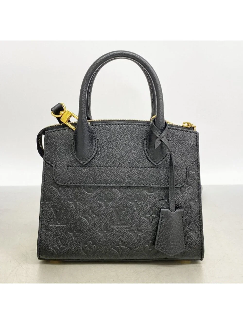 Louis Vuitton Handbag Monogram Empreinte Pont Neuf Mini Noir 2-Way Bag